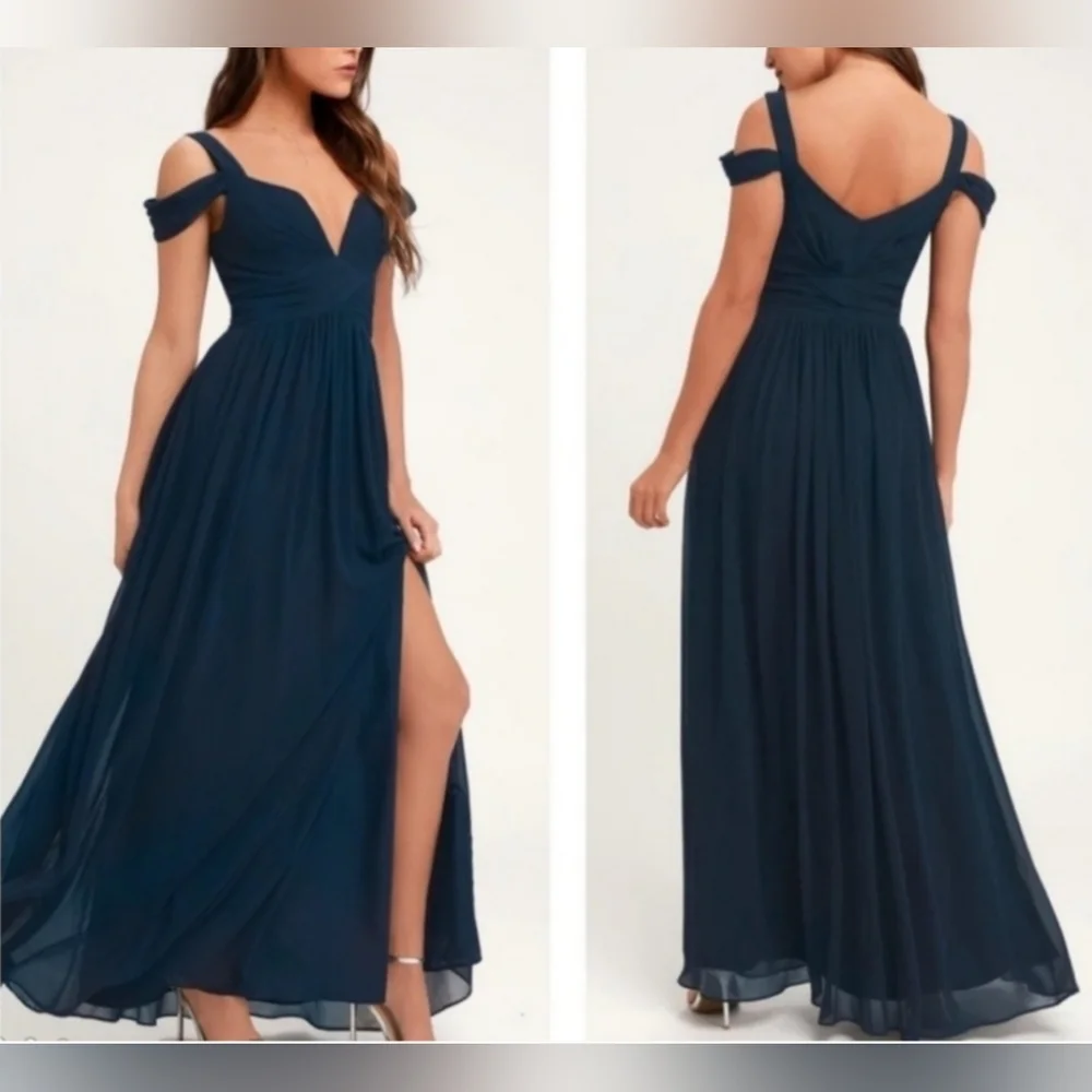 Lulu's Bariano Ocean of Elegance blue evening gown - Picture 10 of 10